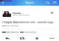 Toivottavasti Barcelona voittaa maailmanmestaruuden <3