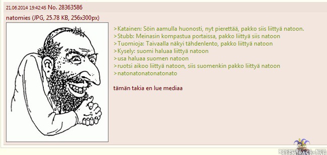 Pakko liittyä Natoon