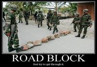 Road block