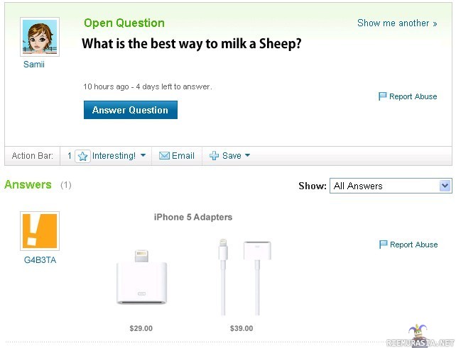 Best way to milk a sheep?