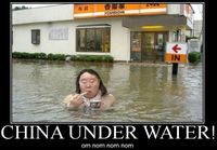 China under water