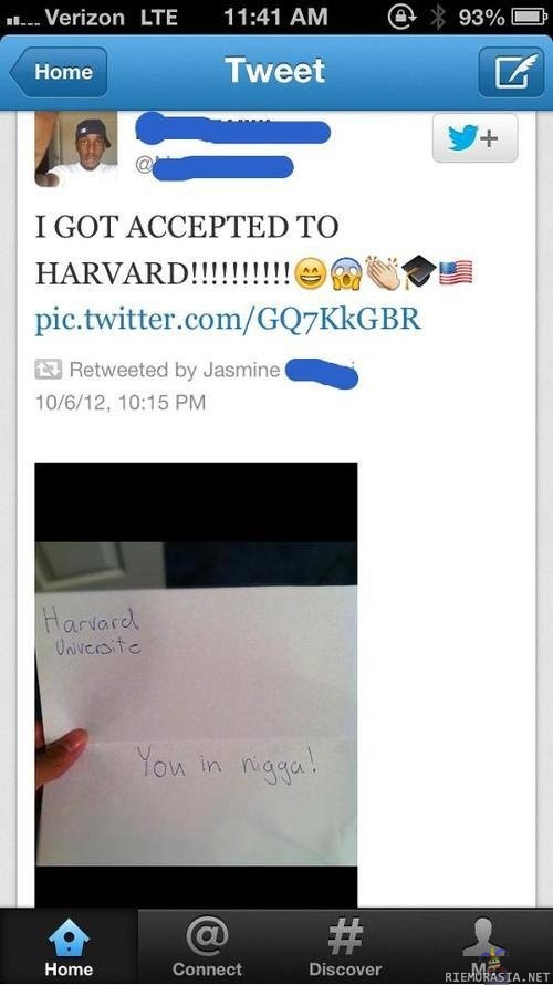 Harvard, biatch.