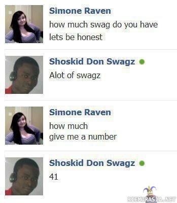 Number of swag is too damn high