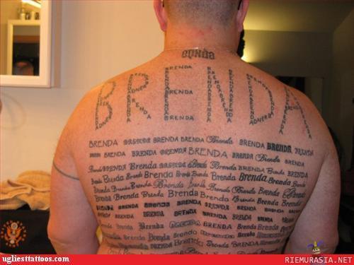 Tatuointi - Voi vähän harmittaa jos menee Brendan kanssa välit poikki!