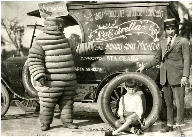 Michelin Man - Michelin Man vuosimallia 1926.