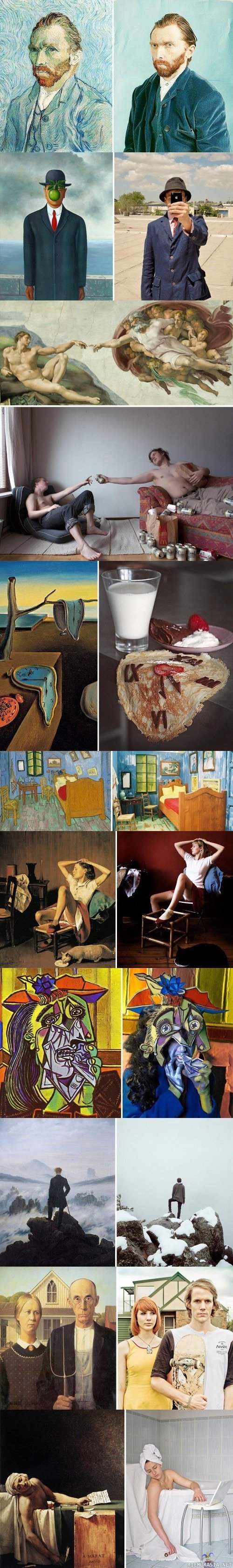 Remakes of Paintings