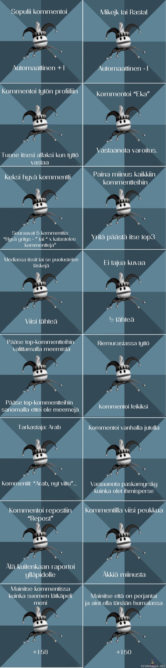 Riemurasia - Riemurasian logic. Huomatkaa itseironia.