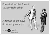 Friends and tattoos