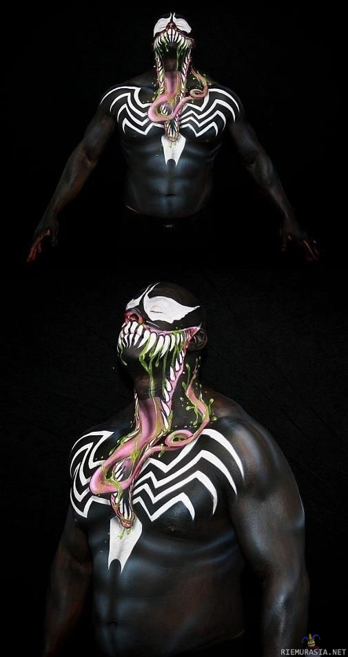Venom bodypaint
