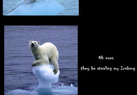 Global warming iceberg