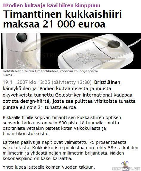 Elämä on - mukavasti hiirellä hintaa