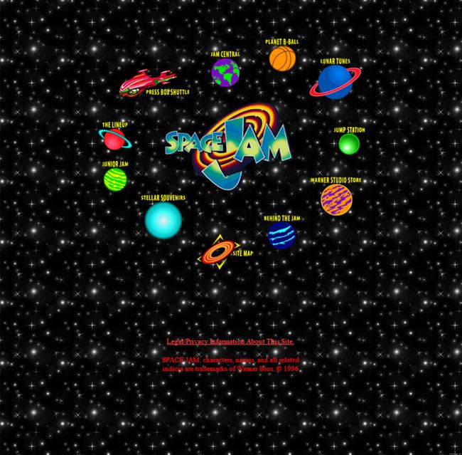 Internetin vanhin, toimiva sivusto; Space Jam, vuodesta 1994 - http://www.warnerbros.com/archive/spacejam/movie/jam.htm