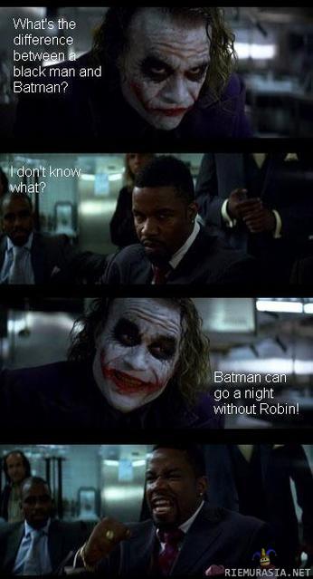 Black man vs Batman - Robbin&#039;