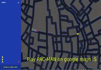 Pac man google mapsissa.