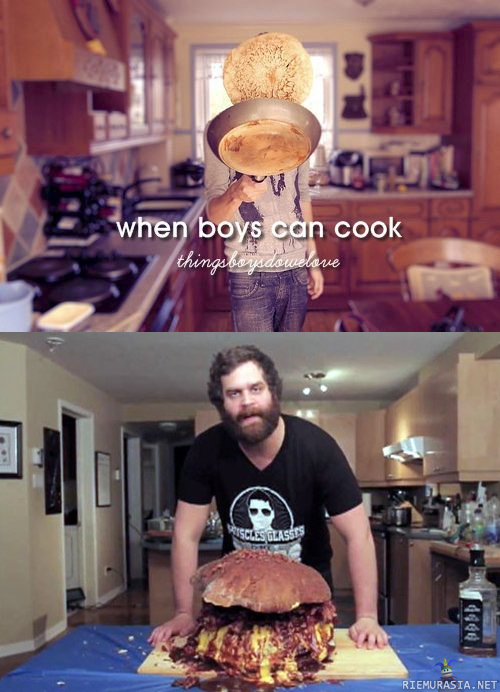 Kun pojat osaavat kokata