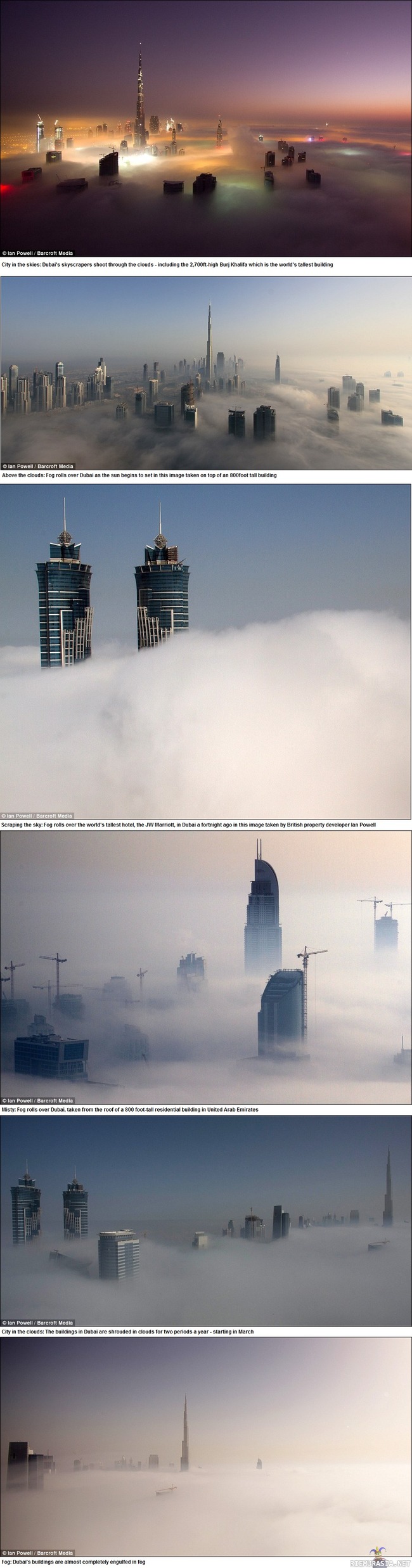 Cities in the clouds - Varmaan mahtavaa asua ylimmissä kerroksissa.