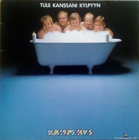 Tule kanssani kylpyyn - Bamperos yhtyeen levynkansi vuodelta 1980,