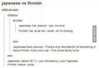 japanin kieli vs suomen kieli