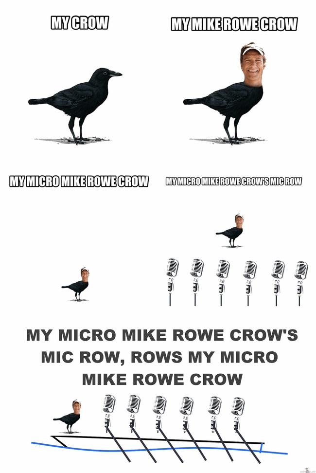 Mike Row - Micro mike rowe crows mic crow rows my micro mike rowe crow