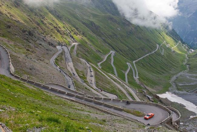 Stelvio Pass, Italy - 48 hairpin turns up to a 2757m (9045ft) pass in the Italian Alps, and Top Gear’s pick for “greatest driving road in the world.”