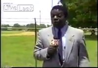 Reporter turns ghetto is 3 seconds