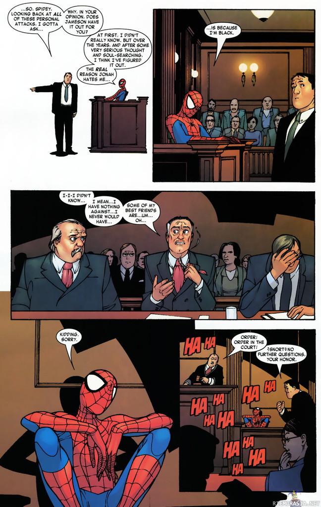 spiderman in court.