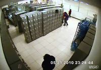 Woman Knocks Lockers Over Like Dominoes