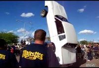 	Lowrider Flips Upside-Down And Crashes