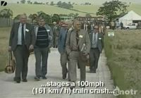 Spectacular 100mph Train Crash Test