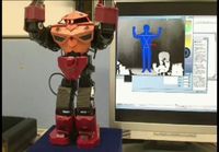 Controlling a humanoid robot with Kinect