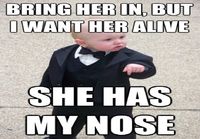 She has my nose