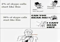 Skypessä puhuminen