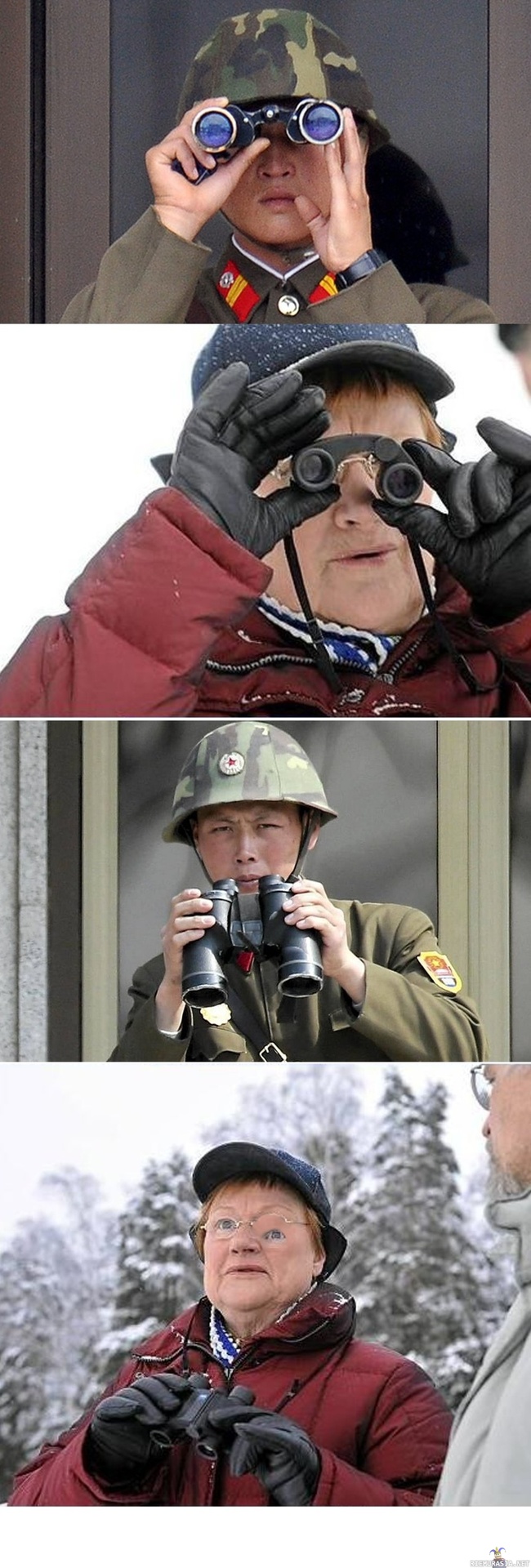 Mitä p-korean sotilas näkee rajan toisella puolella?
