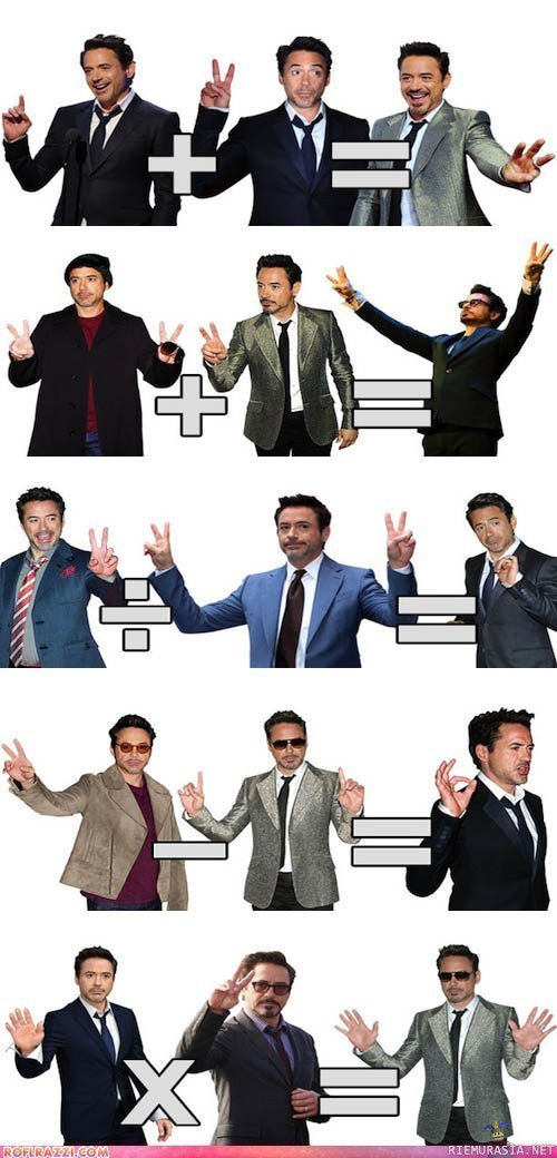 Robert Downey Jr opettaa matematiikkaa