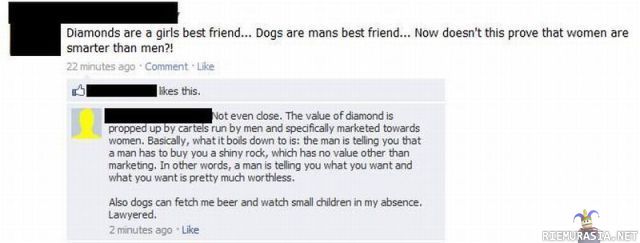 Diamonds vs. Dogs