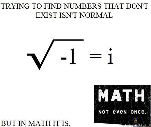 Math - Not even once