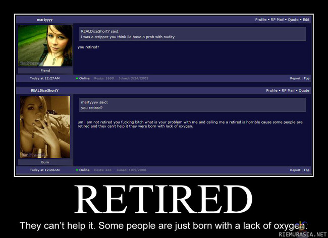 Retired... - some people can&#039;t help it.