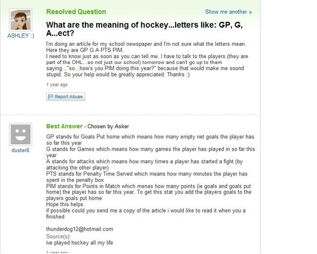 Meaning of hockey; Gp,Ot.... - niin se vaan on!