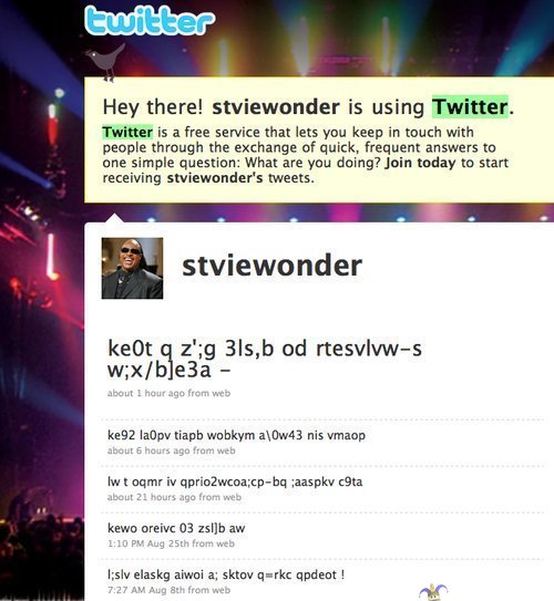 Stevie Wonder twitterissä