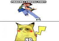Grumpy Pikachu
