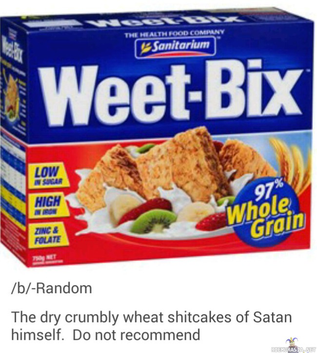 Weet bix - Helkkarin pahoja keksejä