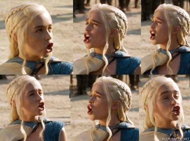 Daenerys yrittää tehdä duckfacea - Khaleesi ei oikein handlaa ankkahommia